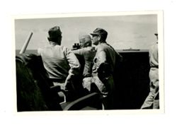 Military men on ship