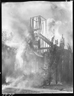 Christian church fire, 1931
