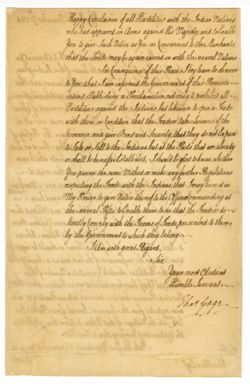 1764, Dec. 7 - Gage, Thomas, 1721-1787, general. New York. To John Penn. Congratulates Penn on the success of Bouquet’s expedition against the Indians.
