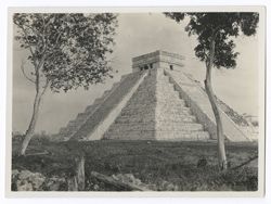 Item 0151. Various similar views of the Castillo, some with trees and/or other foliage visible. Trees on either side.