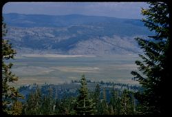 View east from Yuba Pass across Bear Creek Valley