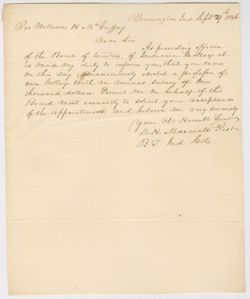 David Maxwell to William Holmes McGuffey, 29 September 1836