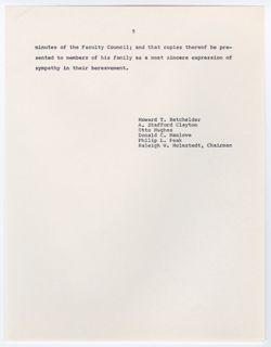 14: Memorial Resolution for Carl G.F. Franzén, ca. 10 January 1967