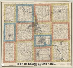 Map of Grant County, Ind.