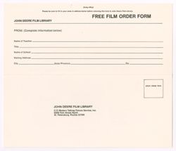 John Deere Film catalog, 1986