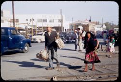 Passengers from arriving train Juarez, Chi. Mexico