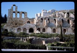 South wall of Theater of Herodes Atticus below the Acropolis ATHENS