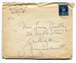 Morton C. (Bob) Bradley, Jr. to Louise Bradley, May 9, 1936