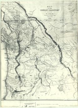 Map of the Oregon Territory
