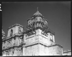 Cathedral at Oaxaca, showing repair work