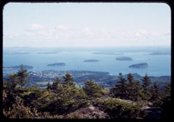 Bar Harbor and the Porcupines from Mt. Cadillac.