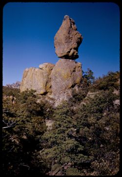 Big balanced rock from Echo Canyon trail Chiricahua