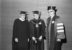 President John Ryan at IU South Bend Commencement, 1970s
