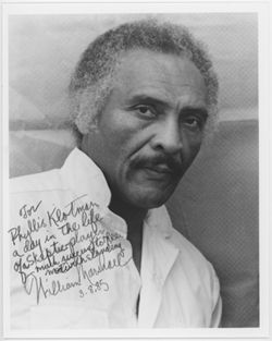 William Marshall autographed portrait