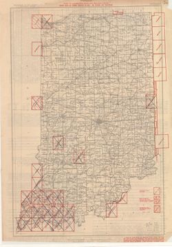 Index to topographic maps and geologic folios : Indiana