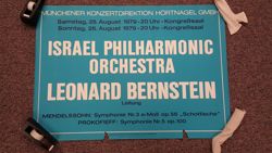 Israel Philharmonic Orchestra Poster - Munich 1979