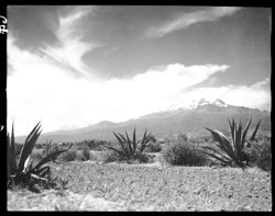 Ixtaccihuatl and Popocatepetl from road to Cholula