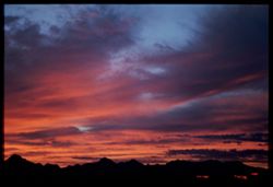 Northwestern sky after sunset Tucson