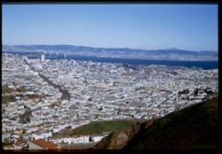 San Francisco. Mission district from Twin Peaks.