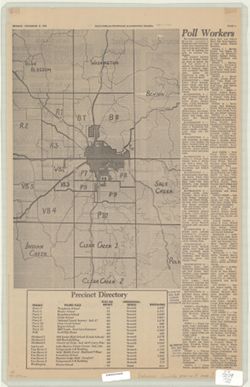 [Monroe County precinct map]
