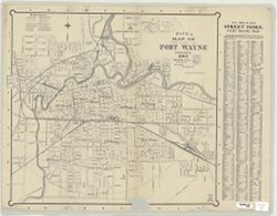 Polk's Map of the City of Fort Wayne Indiana