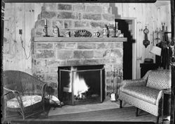 Fireplace at Lutz home