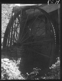 Forty-foot water wheel near Mill Springs