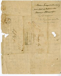 Hunter, W. Percival, Gottingen, [Scotland], 10 Nov 1834, to William Maclure, Mexico., 1834 Nov. 10