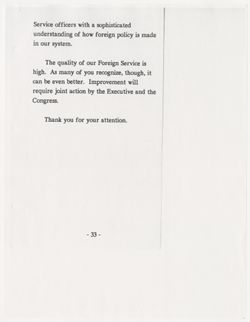V. Dec. 17, 1991A Congressional Perspective on the Foreign Service