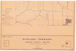 [Monroe County, Indiana, existing use of land.] Sheet 5. Richland Township, Monroe County, Indiana, existing use of land