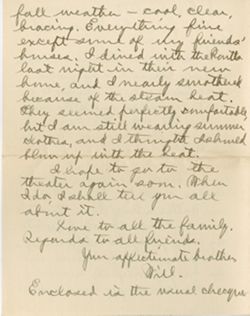 Correspondence, 1927 Jun-Aug