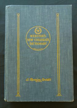 Webster's New Collegiate Dictionary  G. & C. Merriam: Springfield, Massachusetts,