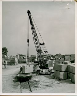 Indiana Limestone Co. stacking yard