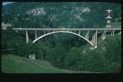 Great new concrete arch bridge of Tirolean autobahn - Innsbruck to Brenner Pass