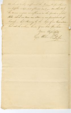 William G. TAYLOR, [New Harmony, Indiana]. To an unnamed correspondent., [ca. 1829]