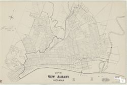 Map of New Albany, Indiana