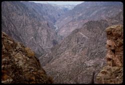 View downstream from Sunset View. Black Canyon of the Gunnison.