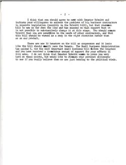 Memo from Joe to Senator re Senator Schmitt's request to talk with you on Patents, September 19, 1979