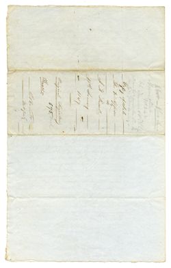 1847, May 20 - Russell, John Rhodes. New Orleans, [Louisiana]. To Thomas Trevitt, 66 Upper Pitt, Street, Liverpool, England. Gives a description of a trip from New York to New Orleans; mentions ships loaded with immigrants, the purchase of a Negro girl, and that “this place is a complete rendezvous for soldiers since the Mexican War has commenced.”