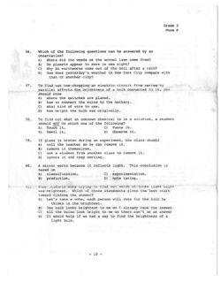 Grade 5, Form F, Student Booklet (Test packet), 1983