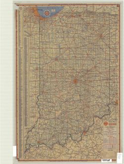 Shell highway map Indiana