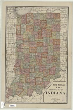 Rand, McNally & Co's Sectional map of Indiana