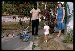 Alfred Kollie, Warren & Lucille at Whitten residence