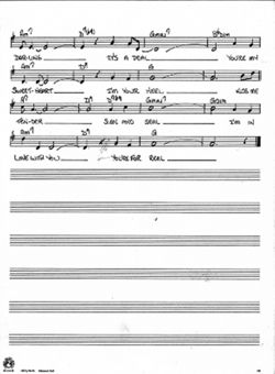 You're for real, manuscript / lead sheet (melody with chord symbols), 1963