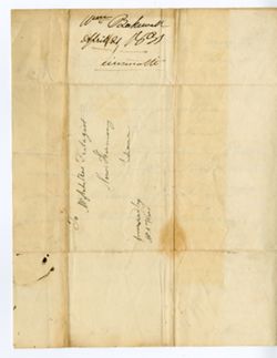 Bakewell, W[illiam] W, Cincinnati. To Achilles Fretageot, New Harmony, Indiana., 1831 Apr. 21