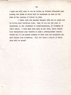 "Address to Freshman" -Indiana University, Bloomington Sept. 10, 1940