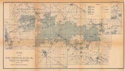 Map of the main Trenton rock oil field of Indiana