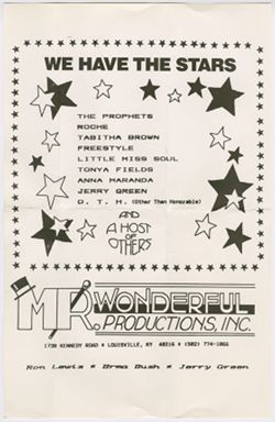 Poster: We Have The Stars, undated