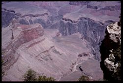 The GRAND CANYON Granite Gorge from Powell Memorial along south rim