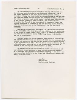 04: Memorial Resolution for Professor Mabel Thacher Wellman, ca. 05 November 1963